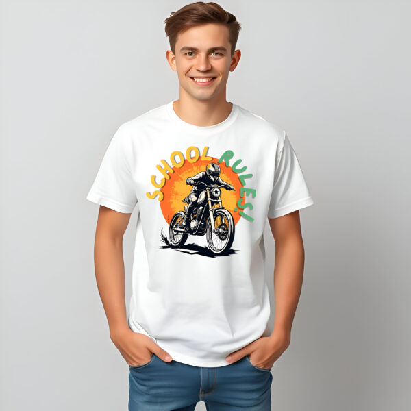 School Rules white Speed Tee